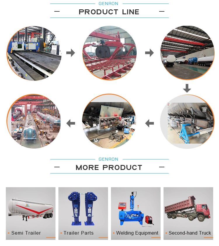 Genron Hot Sale Bulk Cement Truck Semi Trailer