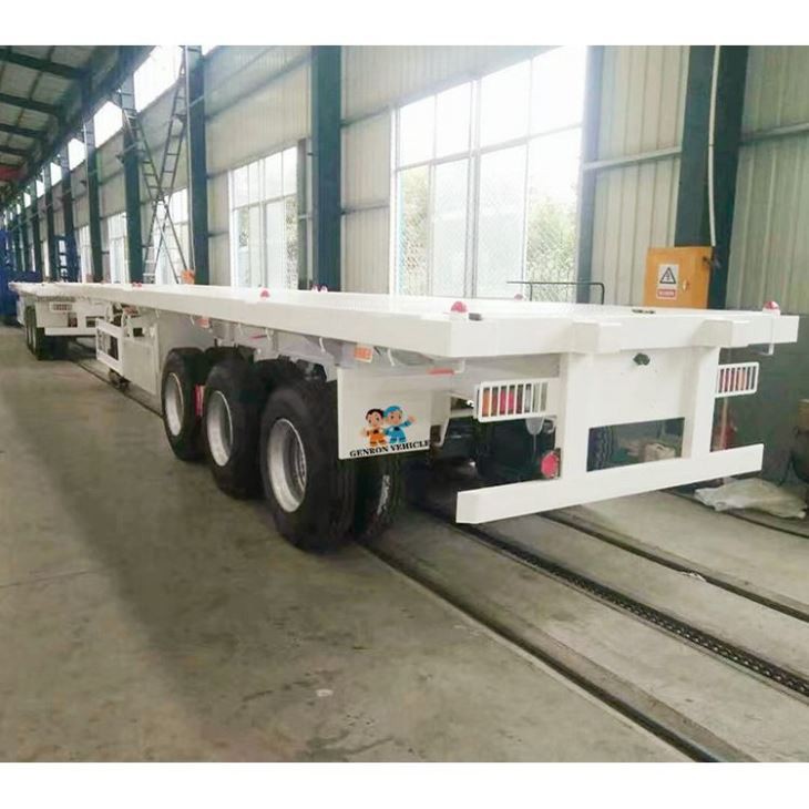 3 Axles Flat Bed Semi Trailer