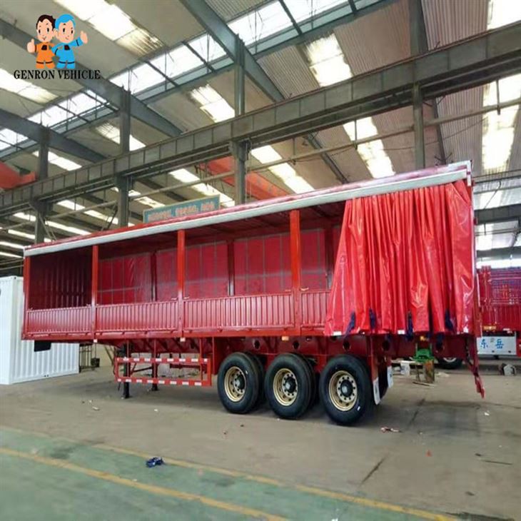 3 Axles Curtain Semi Trailer