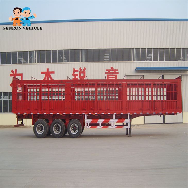 3 Axles Stake Fence Semi Trailer