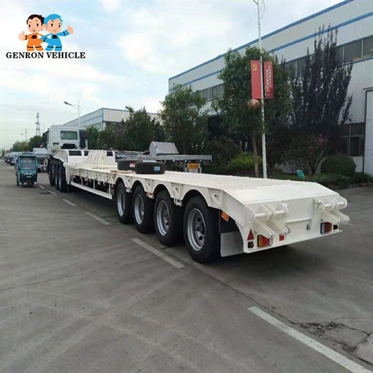 4 Axles Heavy Duty Low Bed Trailer