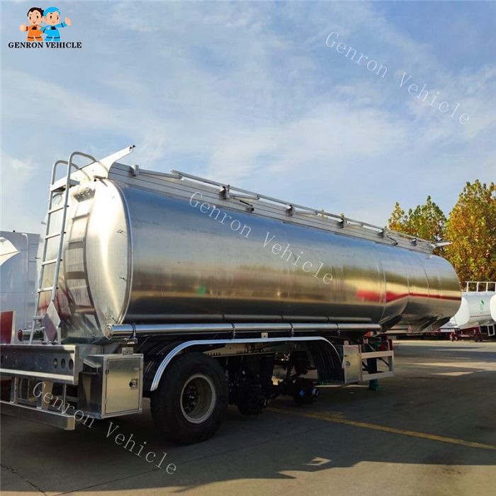 Aluminium Fuel Oil Tanker Semi Trailer