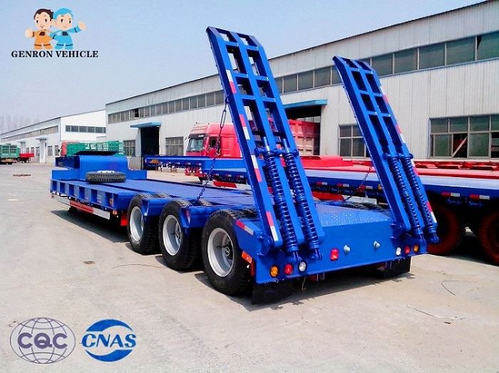 60 Ton Capacity Low Flatbed Semi Trailer