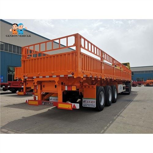 3 Axles Side Dumping Semi Trailer