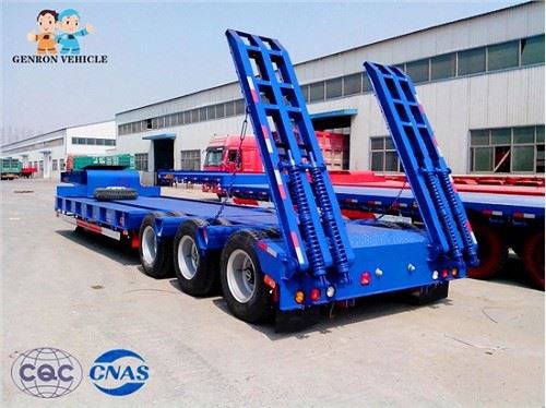 60 Ton Capacity Low Flatbed Semi Trailer