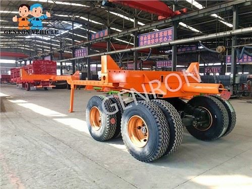 2 Axles Bogie Suspension Log Trailer
