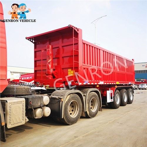 High Efficiency Semi Rear Tipper Trailer