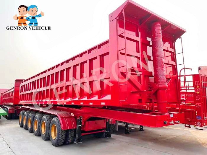 6 Axles Heavy Duty Rear Dump Trailer