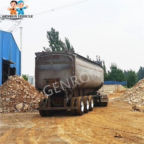 Tanker Shape Grain Transport Rear Tipper Dump Trucks