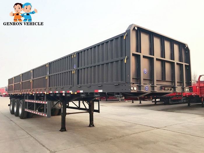 Side Wall Cargo Semi Trailer For 30-50 Tons