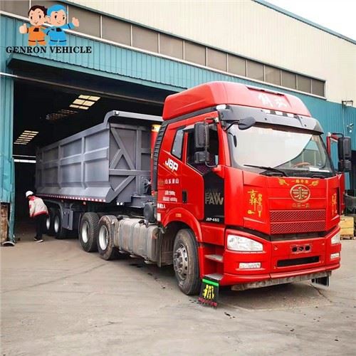 37 CBM Hydraulic Cylinder Dump Tipper Trailer